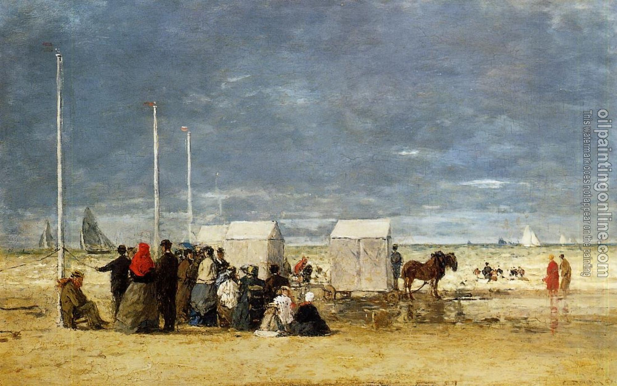 Boudin, Eugene - On the Beach